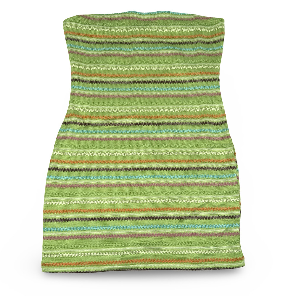 White Fox Fake Smile Strapless Mini Dress Women’s Large Green Stretch Summer New